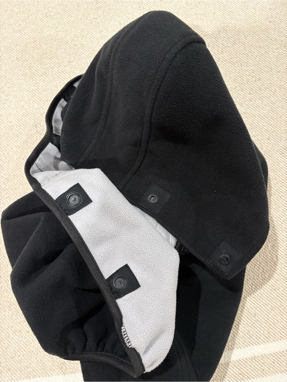 BabyBjorn Black Infant Carrier Cover with Hood - Picture 6 of 6